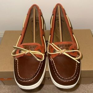 NEW Sperry Angelfish Brown & Rust-color Size 7.5
